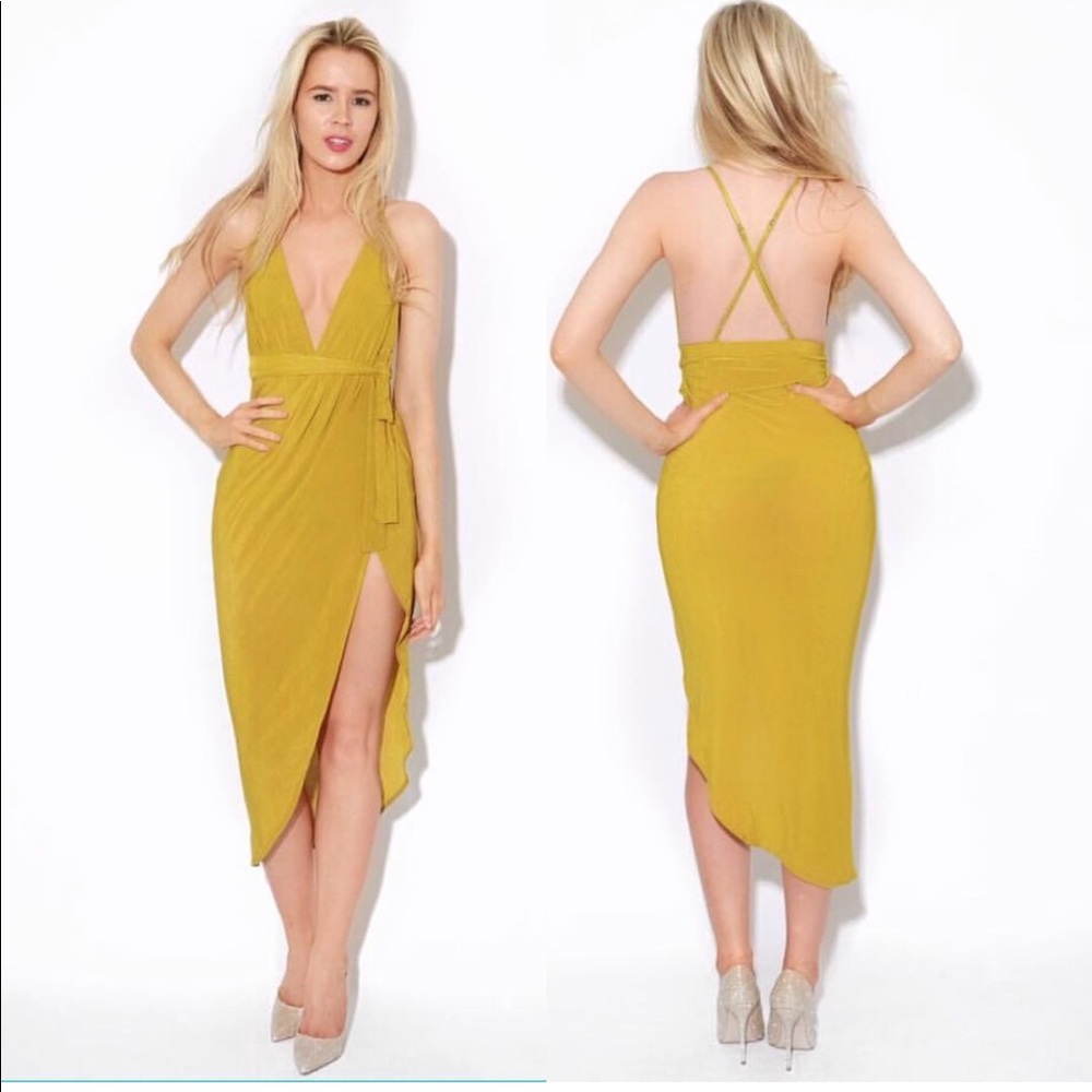 Silky Wrap Dress